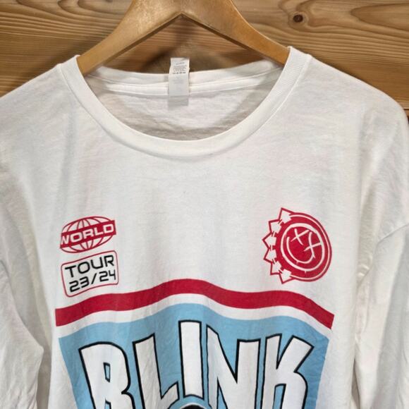 Blink 182 2023/2024 World Concert Tour Long Sleeve Shirt Men XL Stain READ - Picture 3 of 13